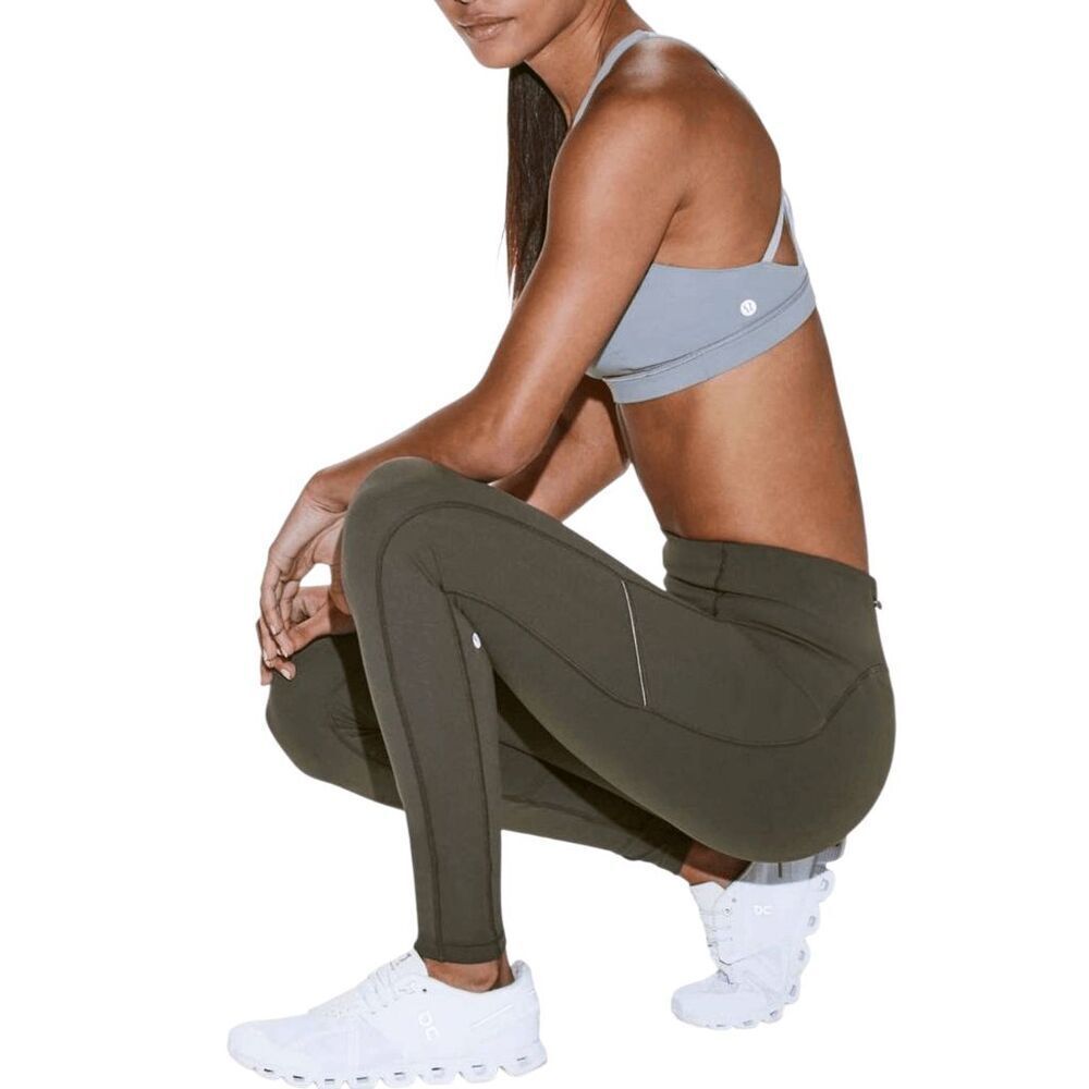 LULULEMON ATHLETICA Speed Up Tight 28' In Dark Olive Size 8